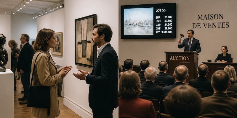 Faut-il acheter en galerie ou en vente aux enchères ?