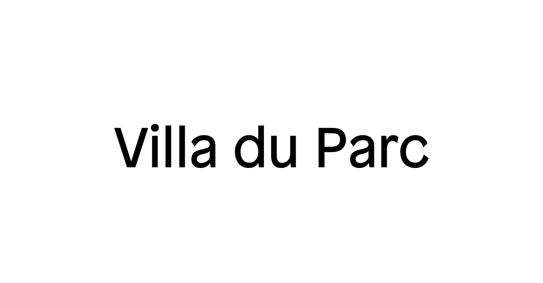 Villa du Parc