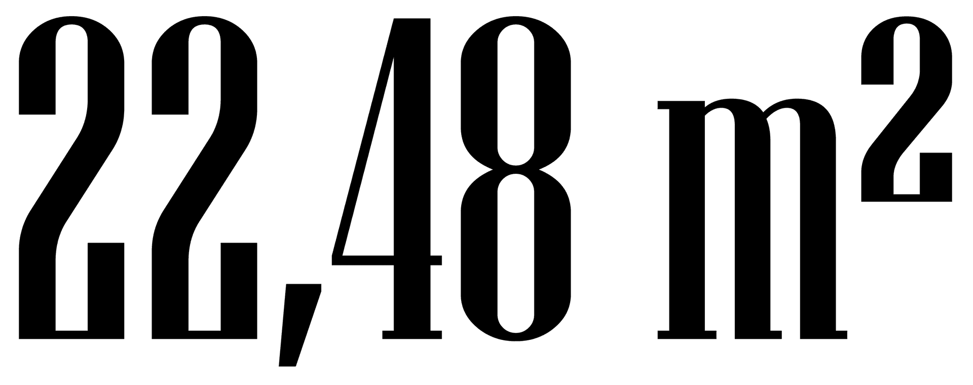 22,48 m²
