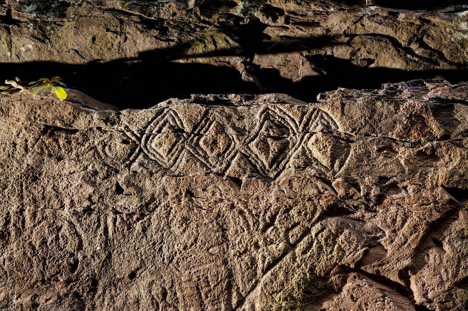 Pétroglyphes le long de la rivière Bangucheon