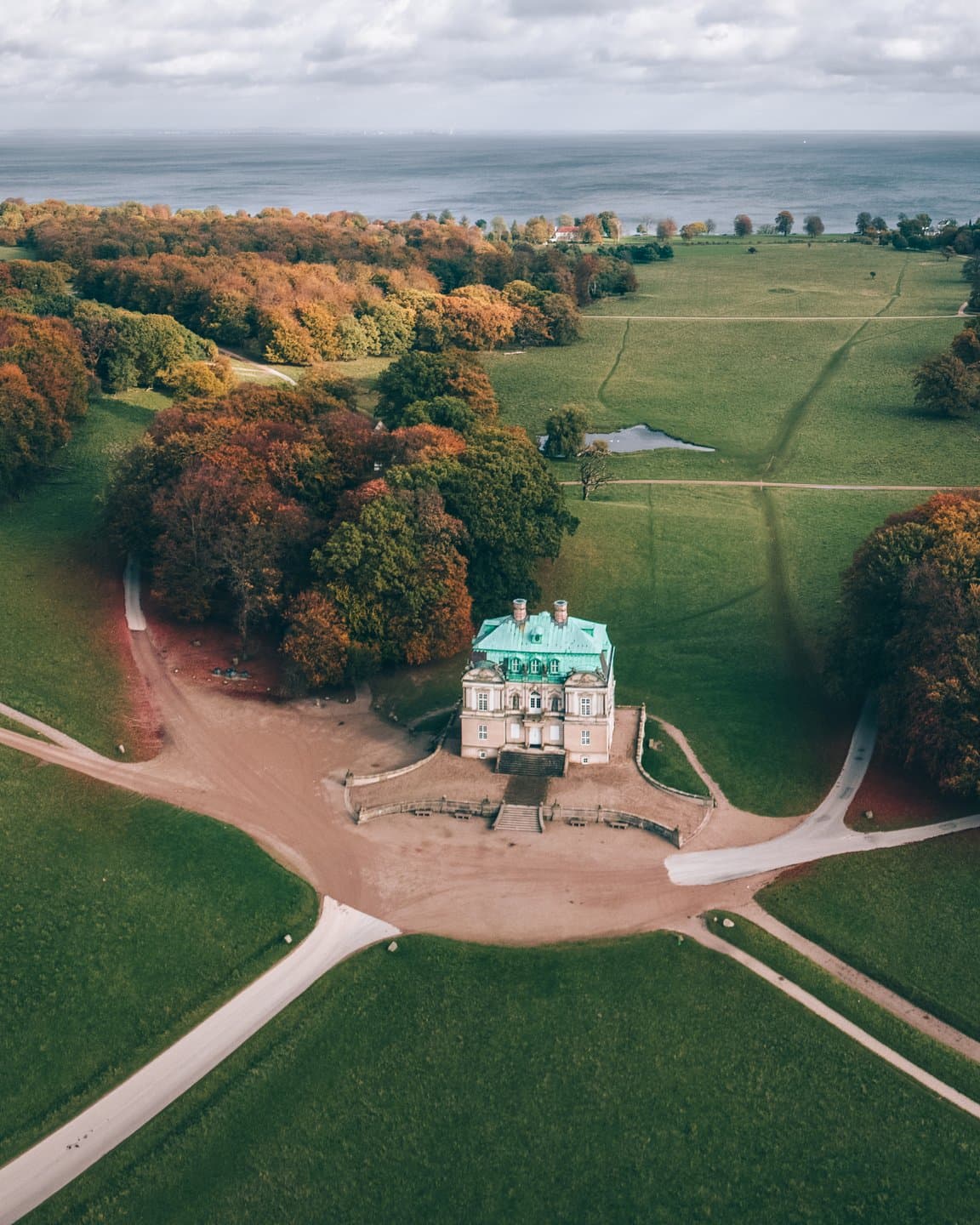 Paysage de chasse à courre de Zélande du Nord