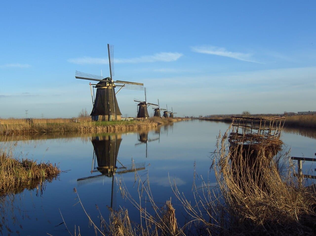 Réseau des moulins de Kinderdijk-Elshout