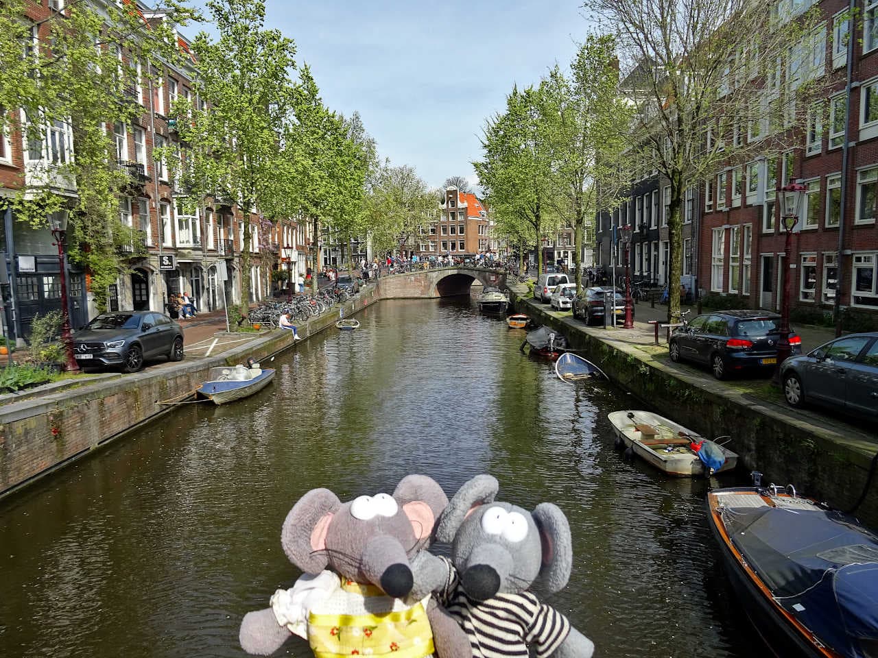 Zone des canaux concentriques du 17e siècle à l'intérieur du Singelgracht à Amsterdam