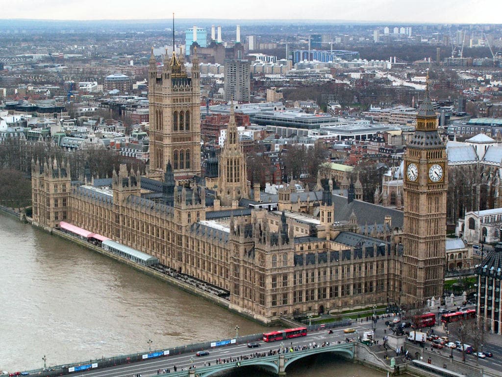 Palais de Westminster et l'abbaye de Westminster incluant l'église Sainte-Marguerite