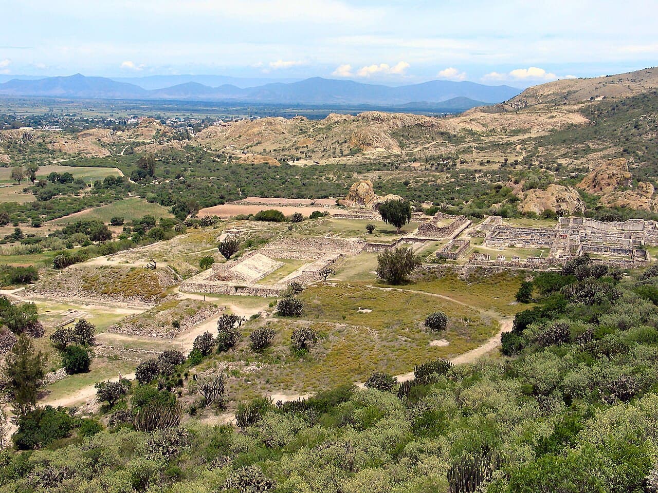 Grottes préhistoriques de Yagul et Mitla au centre de la vallée de Oaxaca